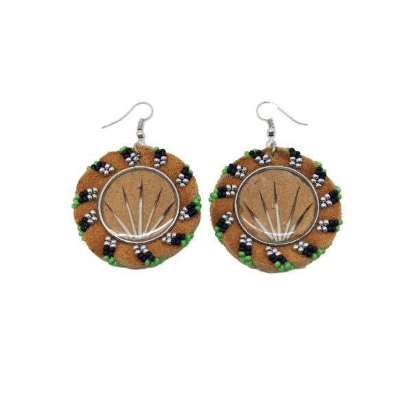 Quill and Beaded Earrings